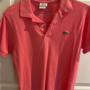 Lacoste Pink Polo with Classic Logo